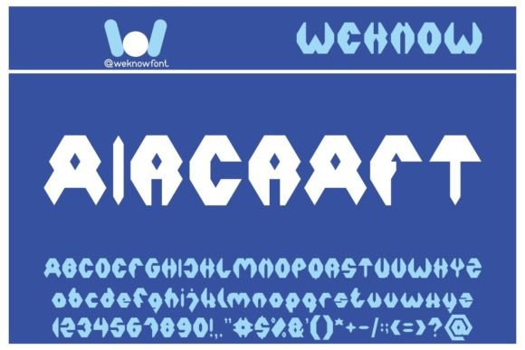 Aircraft: A Bold, Confident Display Font