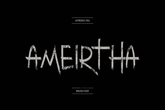 Ameirtha: A Bold, Brush-Style Display Font for Standout Branding