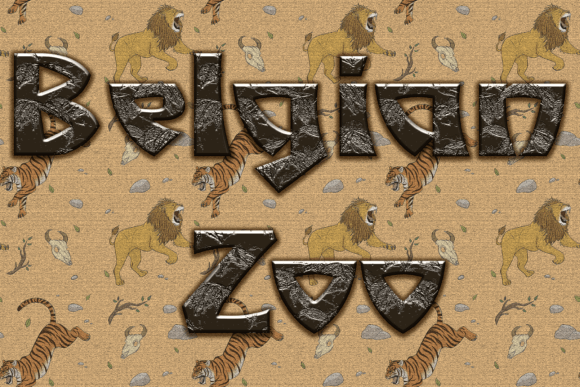 Belgian Zoo: A Playful Display Font for Editorial Impact