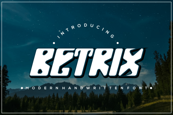 Betrix: A Display Font That Elevates Handmade Charm
