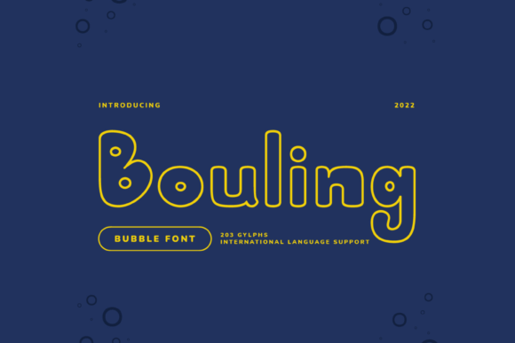 Bouling: A Friendly Display Font for Digital Branding