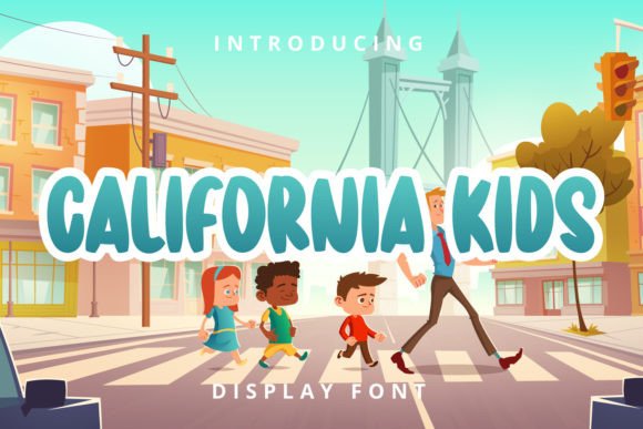 California Kids: A Playful Display Font for Digital Brands