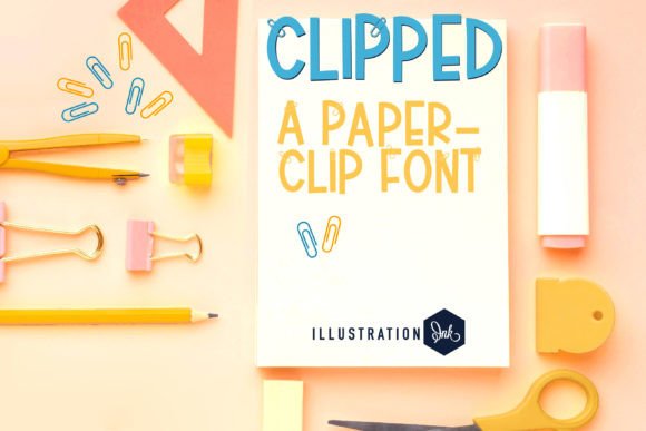 Clipped: A Display Font That Anchors Your Message Like a Paper Clip