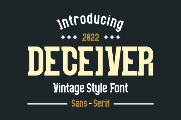 Deceiver: A Vintage Display Font That Cuts Through the Feed