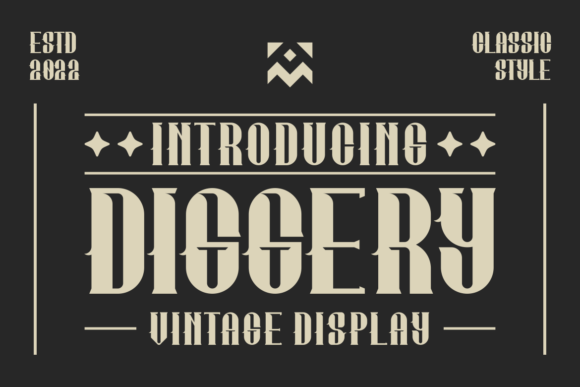 Diggery: A Vintage Display Font That Stands Out in Fast-Scrolling Feeds