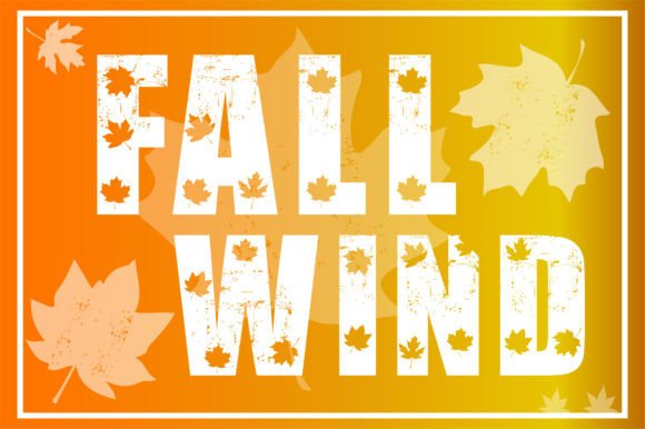 Fall Wind: A Cozy Display Font for Autumn Web Design