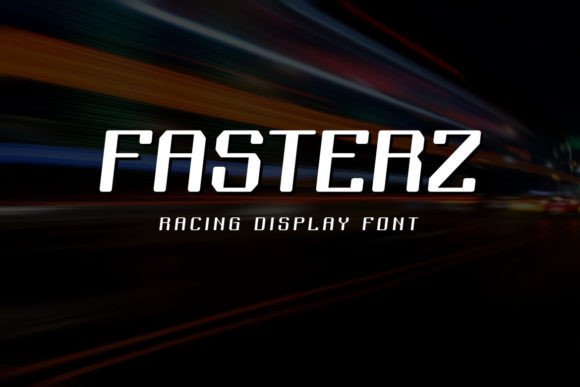 Fasterz: A Futuristic Display Font for Standout Branding