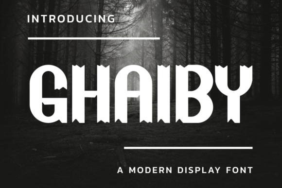 Ghaiby: A Playful Display Font for Handmade Brands