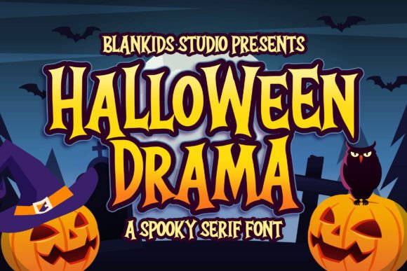 Halloween Drama: A Spooky Display Font That Makes Your Designs Pop