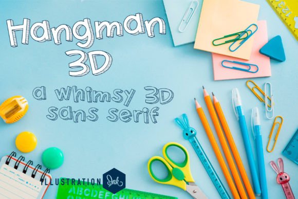 Hangman 3D: A Display Font That Stops Scrolling