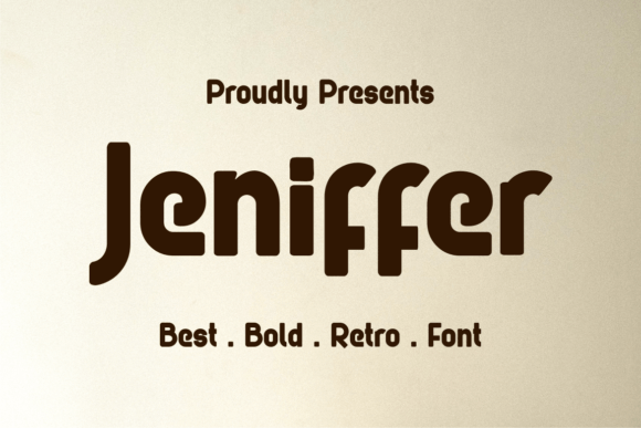 Jeniffer: A Bold Retro Display Font for Handmade Brands