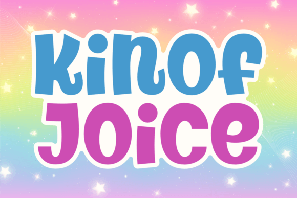 Kinof Joice: A Chunky, Joyful Display Font That Delivers Personality