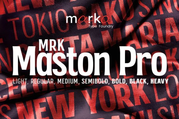 Maston Pro: A Bold Display Font for Digital Brand Identity