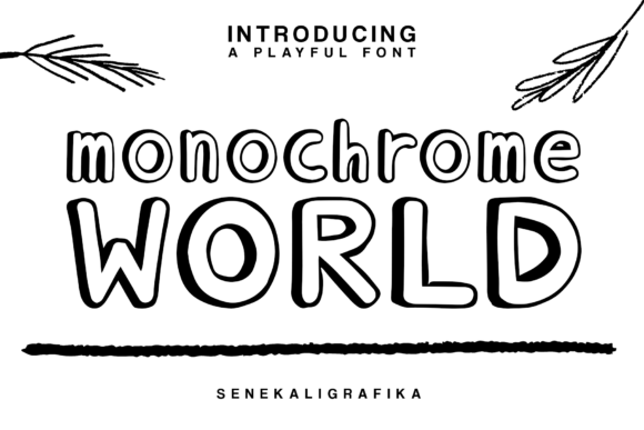 Monochrome World: A Display Font That Breathes Quiet Confidence
