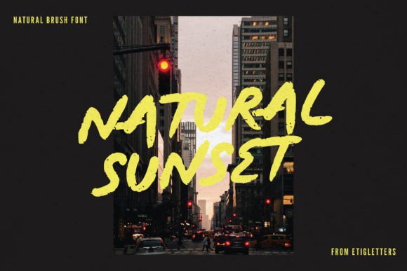 Natural Sunset Font: A Display Typeface for Warm, Trustworthy Digital Branding