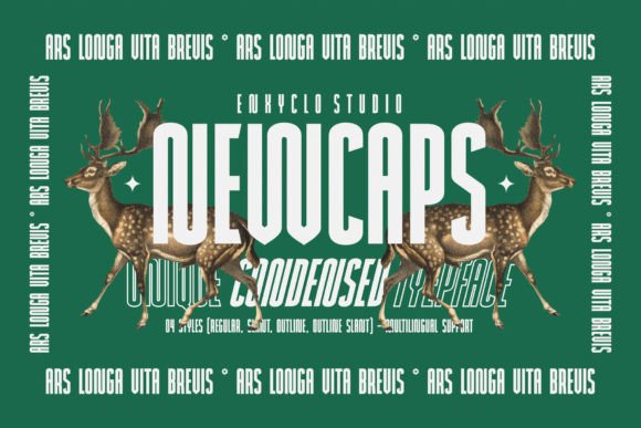 Newcaps Display Font for Handmade Creators