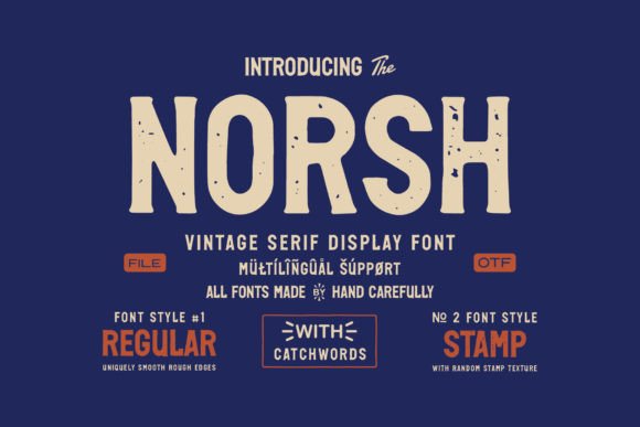 Norsh: A Bold Display Font That Makes Your Campaigns Instantly Recognizable