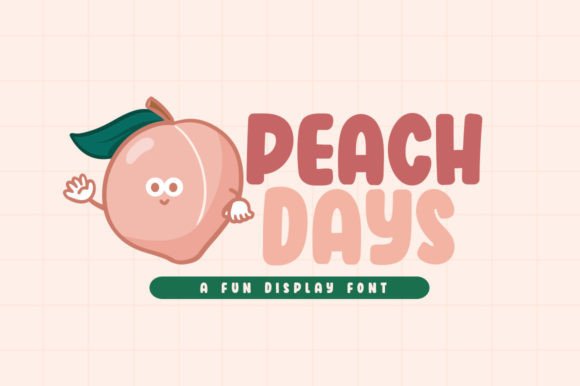 Peach Days: A Warm, Sunlit Display Font