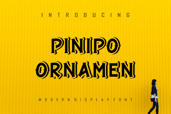 Pinipo Ornamen: A Display Font with Gentle Personality