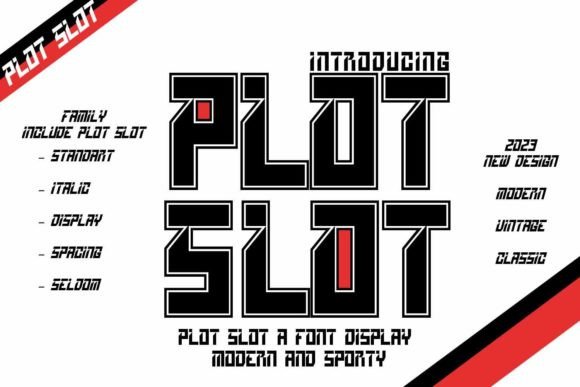 Plot Slot: A Bold Display Font for Handmade Brands