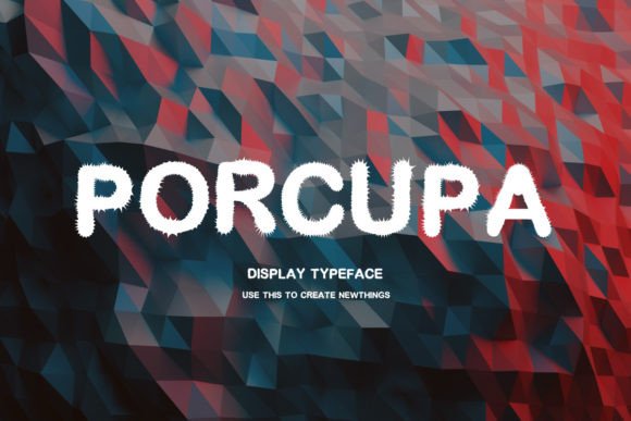 Porcupa: A Whimsical Display Font for Editorial Charm
