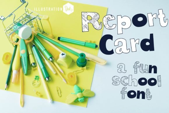 Report Card: A Playful Display Font for Digital Branding