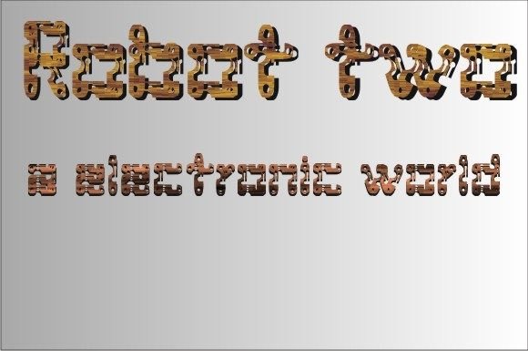 Robot Two: A Playful Display Font for Handmade Creators