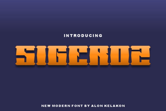 Sigeroz: A Bold Display Font for Digital Brand Identity
