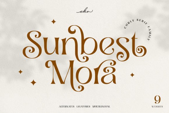 Sunbest Mora: A Display Font That Elevates Real Small Business Branding