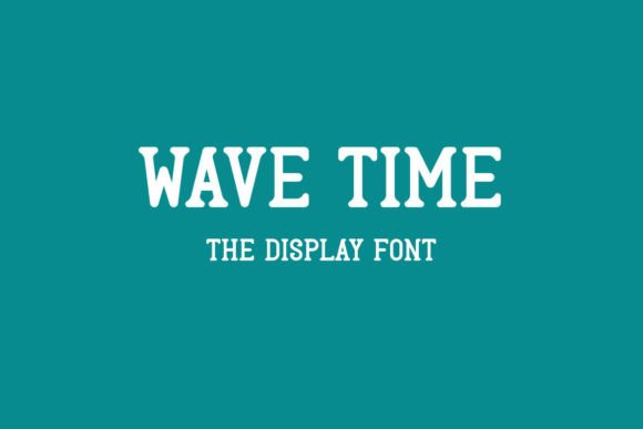 Wave Time: A Friendly Display Font for Handmade Creators